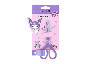 Ножиці дитячі Kite Kuromi HK25-121, 13 см, з малюнком на лезі, ручки у формі серця, Kite
