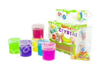 Слайм. Набір МІНІ CRYSTAL. TM Mr Boo 80044. 6х20 г.