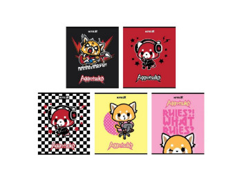Зошит у клітинку 24 аркуши, Aggretsuko (ціна за 1шт)