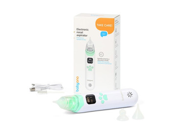 Аспиратор для носа электронный с LCD-дисплеем и мелодиями. BabyOno 1470
