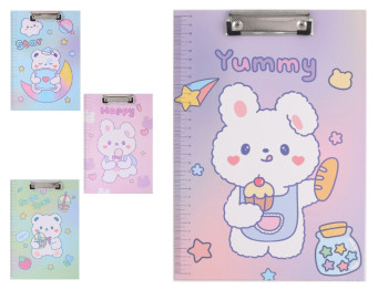 Планшет A4 Yummy Bear AL7331, 3 мм, с прижимом, микс видов