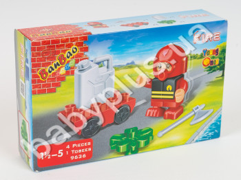 Конструктор Пожарник BANBAO 9636