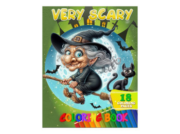 Розмальовка “Very Scary” формат А4, 18 кольорових малюнків, вік 3+, Jumbi