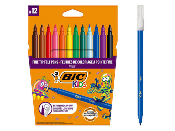 Фломастеры Kids Visa, 12 цветов, BIC bc525443