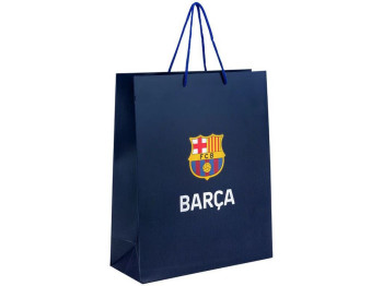Пакет бумажный подарочный, 26х32см, FC Barcelona, ​​Kite