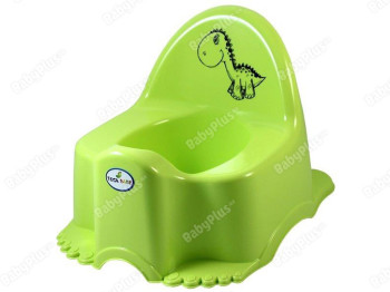 Горшок с музыкой салатовый ЕСО Динозавр. Tega Baby PO-056-138