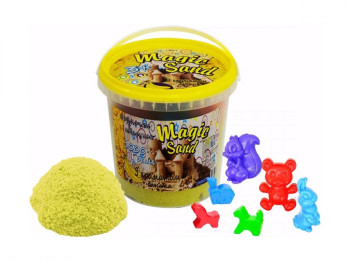 Кинетический песок Magic sand - желтого цвета с ароматом банана, Strateg