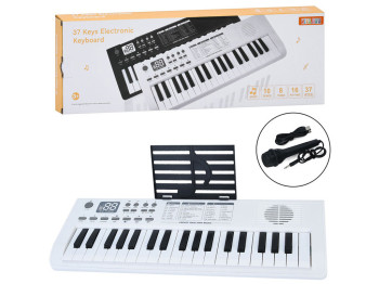 Синтезатор с микрофоном и функцией записи R671, на батарейках/USB, 2 вида