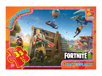 Пазлы картонные Fortnite. 35 элементов. G-Toys FN532