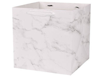Пакет подарочный бумажный S "Marble" 20х20х20см, R98831-S
