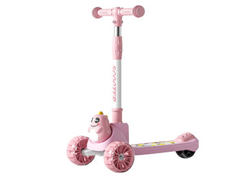Детский трехколесный самокат Scooter Динозаврик