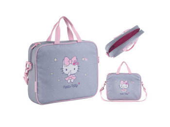 Сумка шкільна текстильна Hello Kitty А4, з ручками та плечовим ременем, Kite