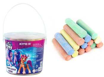 Мел цветной в ведерке Jumbo My Little Pony 15 шт. Kite LP24-074