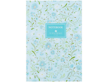 Книга записная твердая обложка в кисти А5, 96 листов, Turnowsky Floral, Axent 8457-11-A-TR