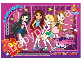 Пазлы картонные, 35 эл, формат А4 Bratz