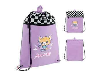 Сумка для обуви со шнурками Aggretsuko AR25-601L, 49×36 см, затяжка шнурком, Kite