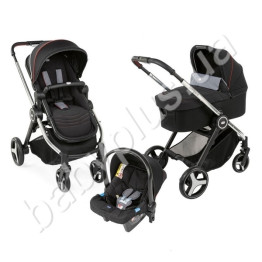 Коляска 3 в 1 Trio Best Friend+ Light Pied Poule, Chicco