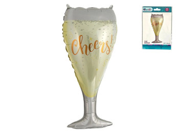 Фольгированный воздушный шарик Cheers, 39,7×84 см