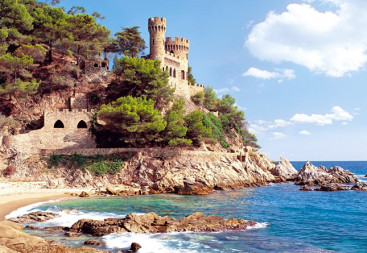 Пазли Фортеця Lloret de Mar Іспанія, 1000 елементів, Castorland