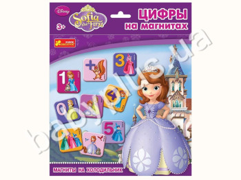 Магниты на холодильник, Цифры на магнитах Disney София, Ranok Creative
