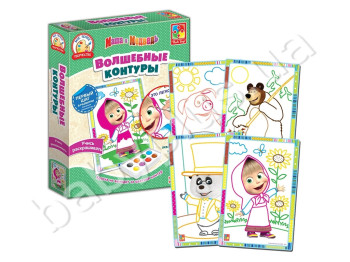 Чарівні контури Маша і Ведмідь, Vladi Toys