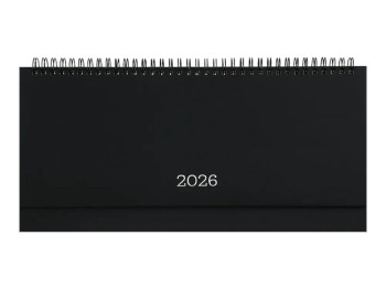 Планинг датированный настольный Monochrome 2026, 120 страниц, черный