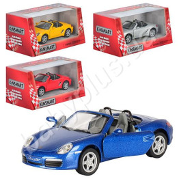 Машинка металлическая инерционная PORSCHE BOXSTER S. Kinsmart KT 5302 W УЦЕНКА