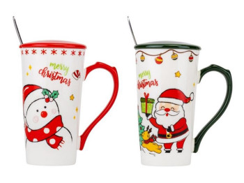 Кружка Christmas drink 350 мл. Микс дизайн. 9151-019