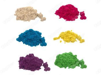 Magic sand - MIX 6 цветов, 1 кг, у пакеті, Strateg