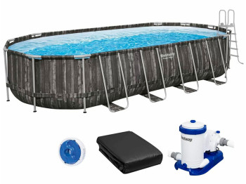 Бассейн каркасный овальный Hydrium Poseidon Pool. Bestway 561ES