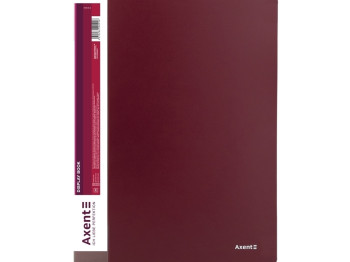 Папка дисплей-книга Axent 1010-04-A A4, 10 файлів, бордова, Axent