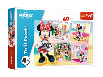 Пазл Trefl Disney Mickey Mouse Отдых Минни, 60 деталей