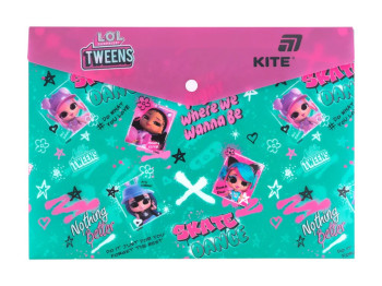 Папка на кнопці Kite LOL LO25-244-1, формат A4, поліпропілен, Kite