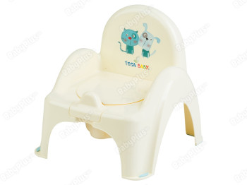 Горшок - стульчик с музыкой желтый Кот и Пес. Tega Baby PO-063-102