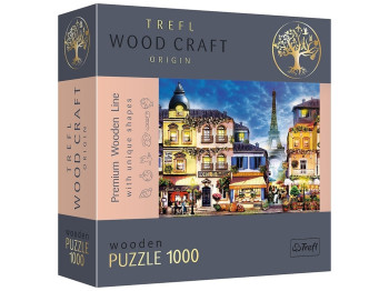 Пазлы фигурные из дерева Французская аллея, 1000 элементов, Trefl