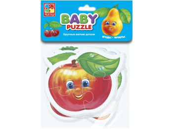 М'які Бебі пазли Ягоди-Фрукти, Vladi Toys
