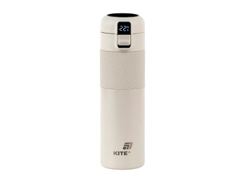 Термос з термодатчиком Kite K25-1227-1 450 мл бежевий, з дисплеєм, Kite