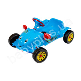 Автомобіль дитячий педальний Хербі. Kinderway KW-09-901. Колір синій.