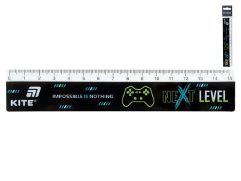 Лінійка пластикова Kite Next Level K26-090-2, 15 см