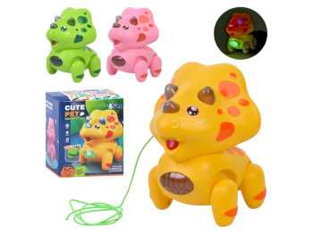 Игрушка динозавр, ходит, музыка, свет, 3 цвета