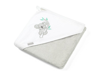 Полотенце бамбуковое с капюшоном серое Коала 85х85 см. BabyOno 343/03