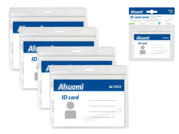 Бейдж горизонтальный Alsuomi AL7033, 4 шт
