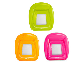 Пляжное надувное кресло Intex 56802, ПВХ, с сеткой, 104×102см