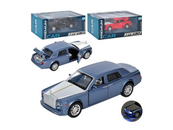 Машинка металлическая Rolls-Royce Phantom, инерционная, звук, свет, 4 цвета