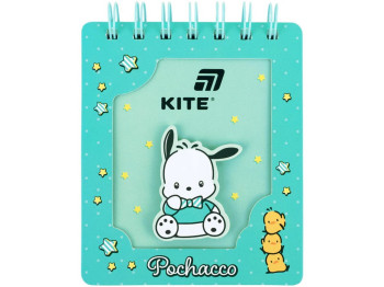 Блокнот на спіралі Pochacco, 80 аркушів, у клітинку, Kite