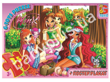 Пазлы картонные, 35 эл, формат А4 WinX Club (Винкс клуб)