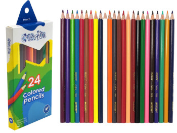 Набор цветных карандашей 24 цвета шестигранных Colorite в картонной коробке. Marco 1100-24