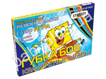 Настольная игра Губка Боб квадратные штаны, в коробке, Strateg