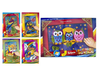 Набір для творчості Розмальовка глітер, Danko Toys