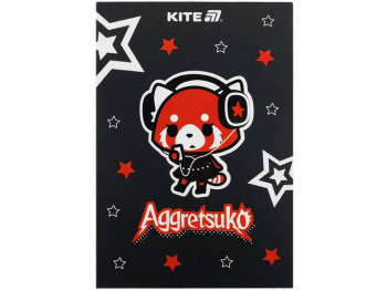 Блокнот-планшет в клетку Aggretsuko A5, 50 листов, Kite